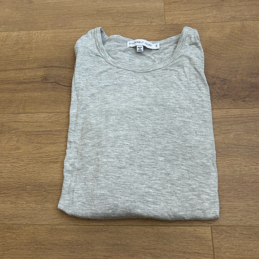 Sincerely Jules Gray Long Sleeve Tee
